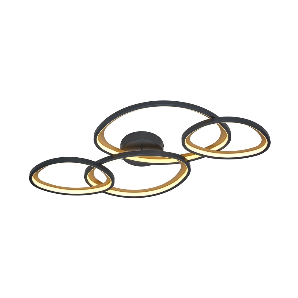 Lampe de plafond moderne Sivo M - noir