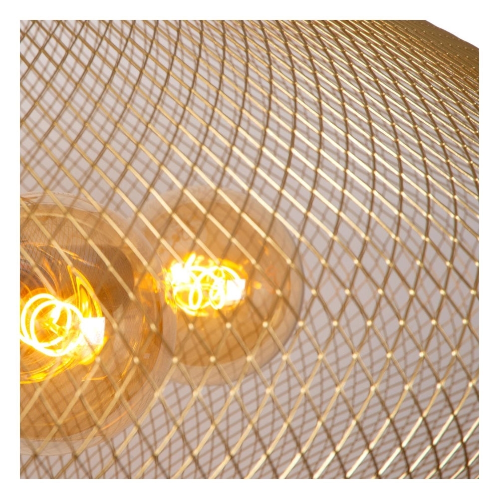 Lampe pendante en maille Mesh Ø 85 cm d’or pour le grenier Lucide 5411212211965