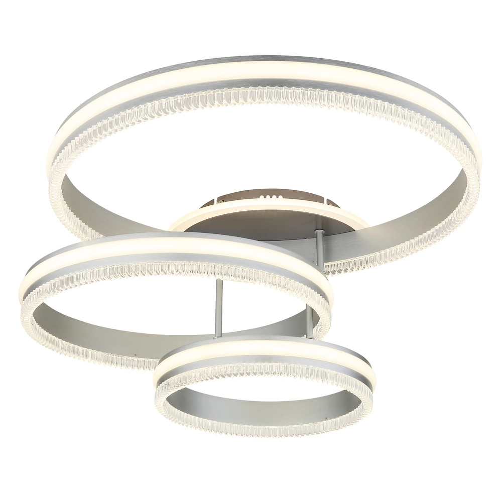 Lampe de plafond Francine Anneaux en métal à feu à 3 Globo 9007371589630