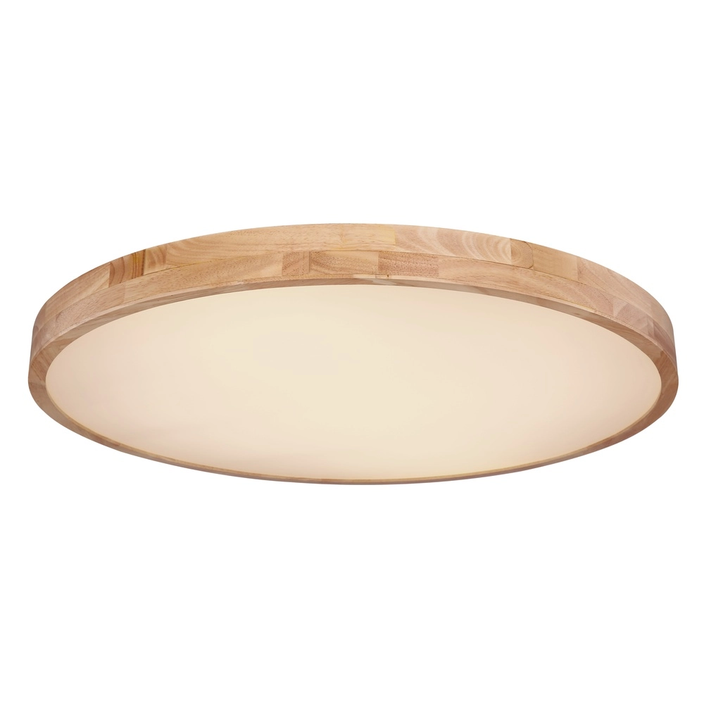 Éclairage de plafond en bois Rainer Scandinave Ø 80 cm
