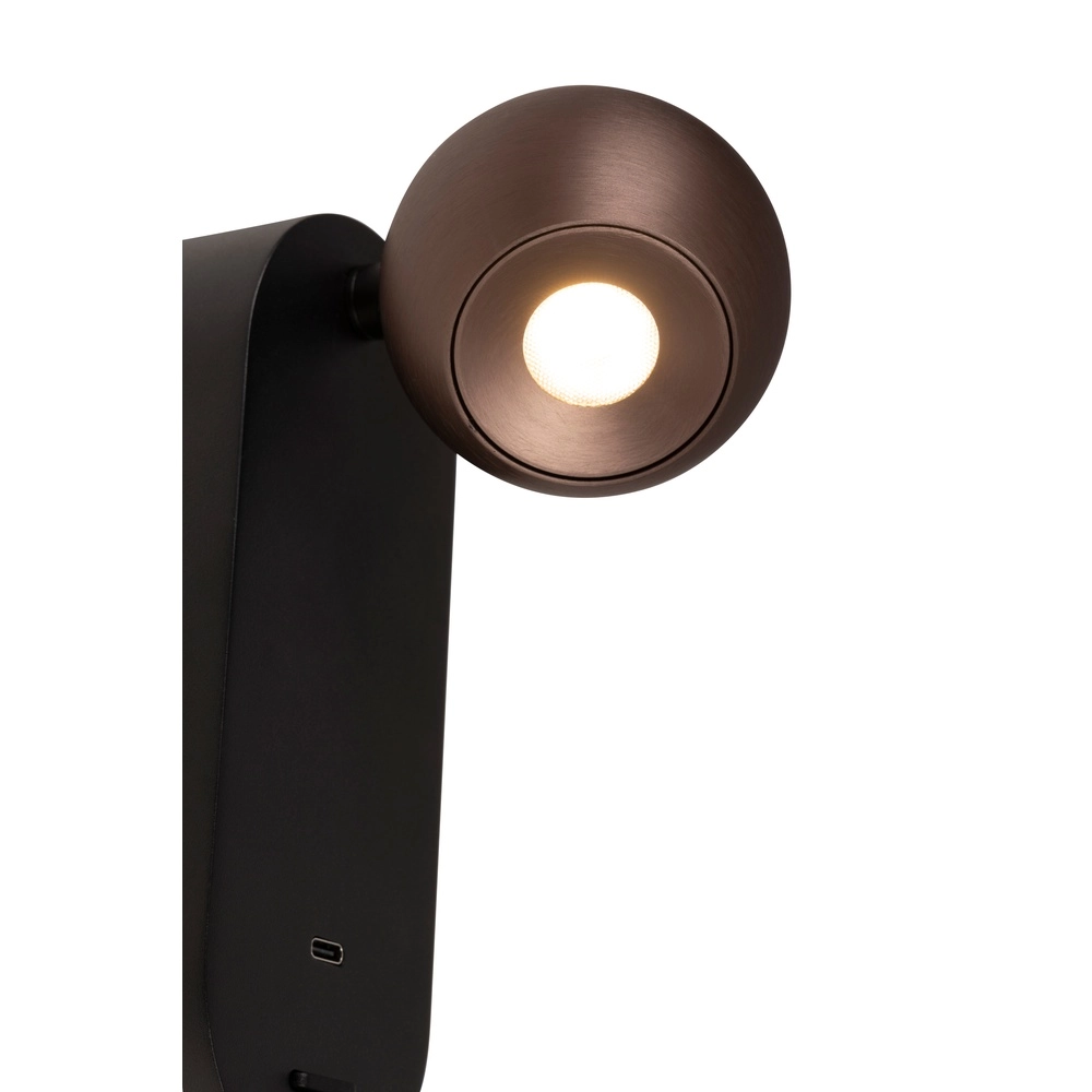 Ampoule de lampe murale Montana Dessinez le café brun Premium by Lucide 5411212680136