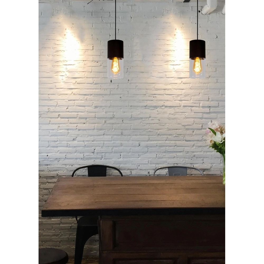 Lampe suspendue Zino Ø 10 cm de noir Lucide 5411212740885