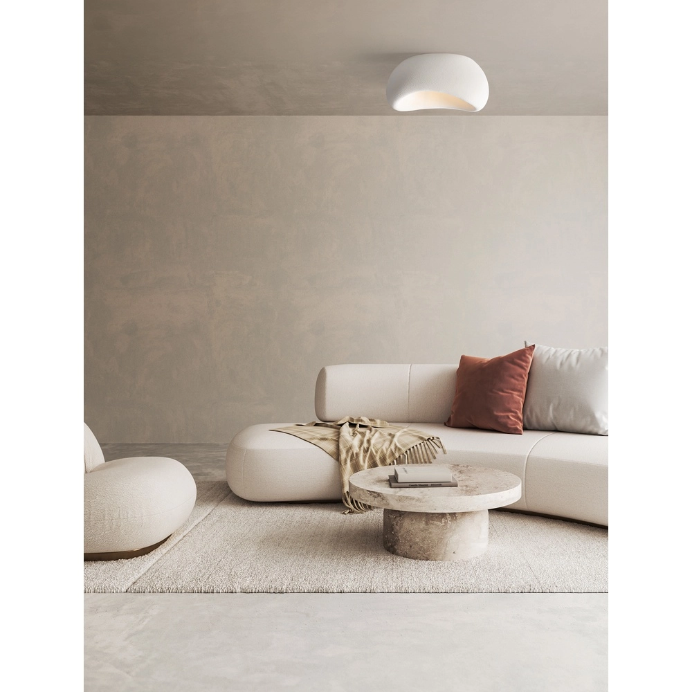 Plafonnier naturel Aere blanc 60cm Lyora 5212017460820