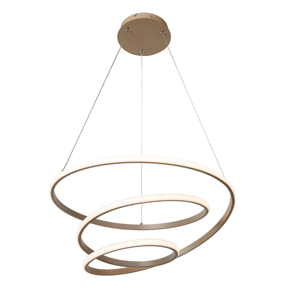 Lampe pendante moderne Espiral marron sable 40W Lucide 5411212782991
