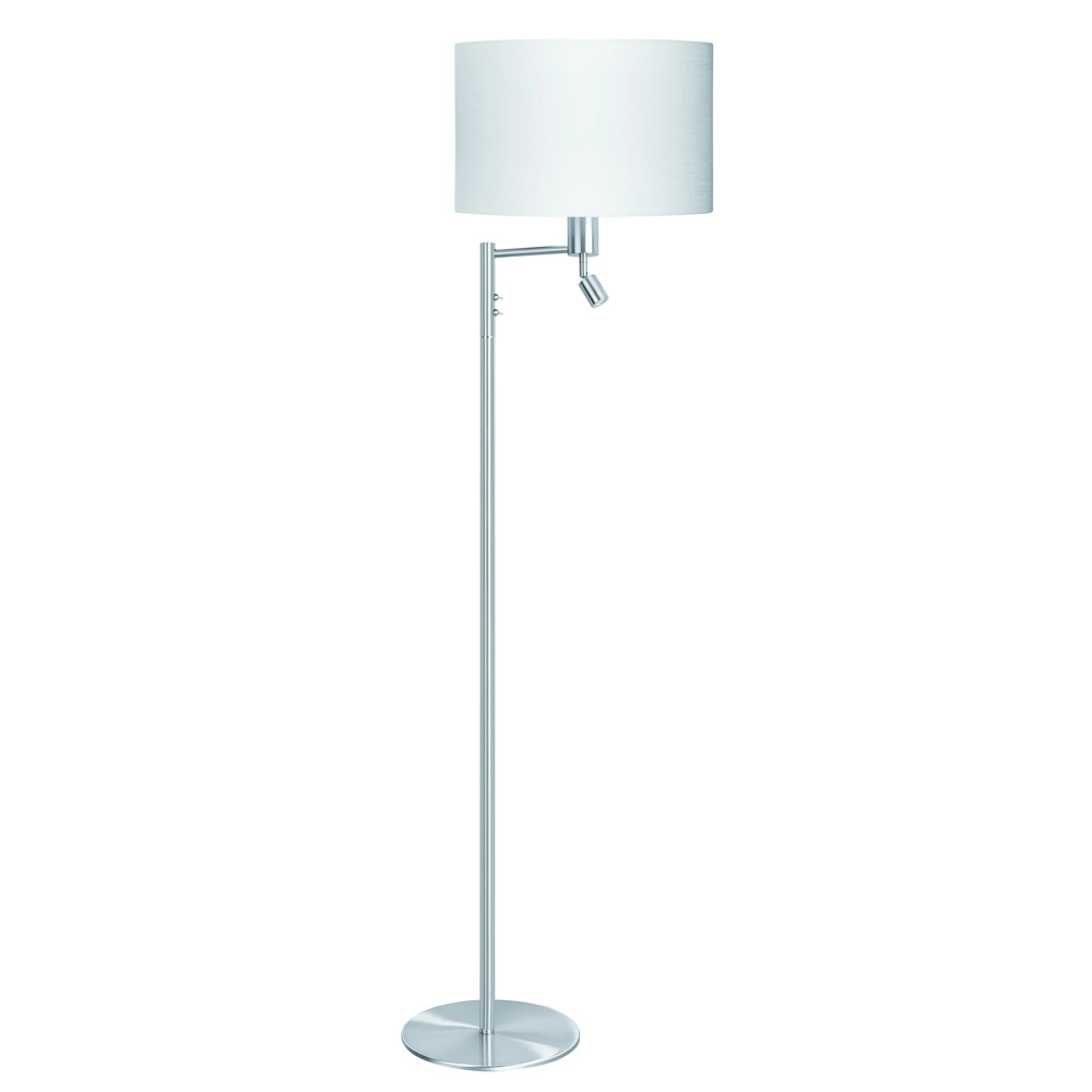 Lampadaire Havana nickel avec lampe de lecture