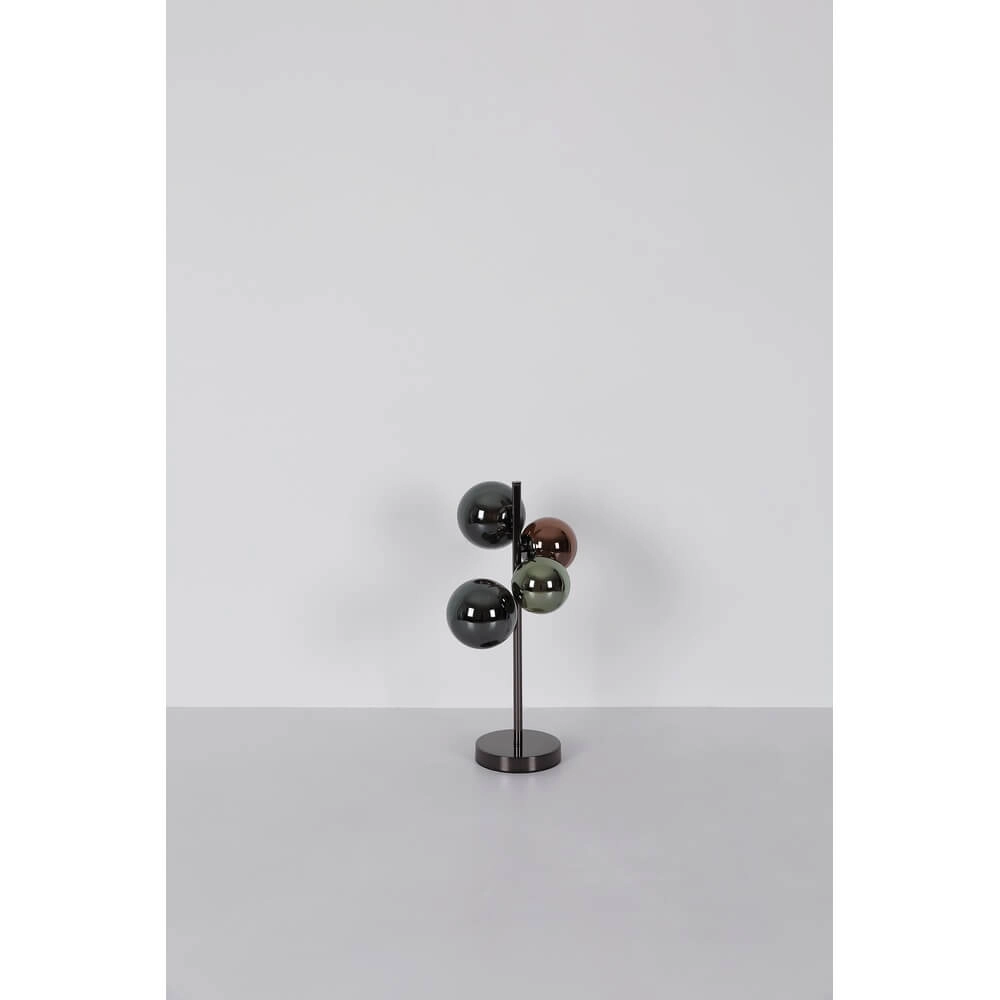 Applique murale noire Riha Verre coloré 3 lumières Globo 9007371453108