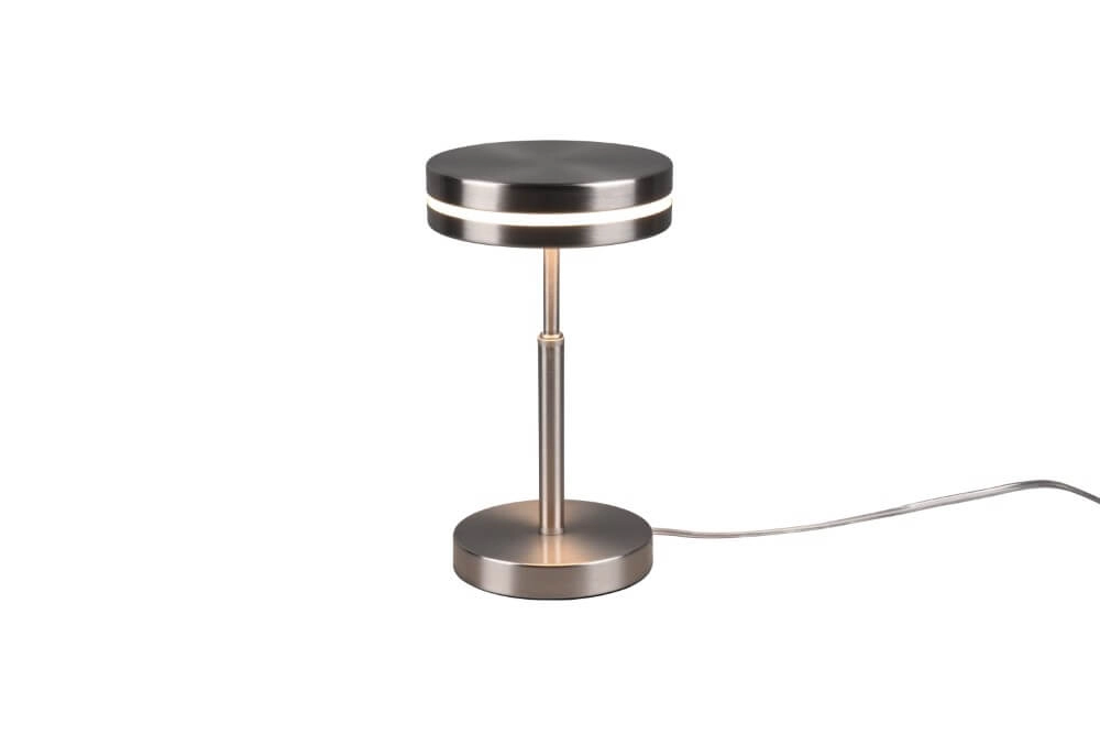 Lampe de table Franklin 25 cm en acier inoxydable Trio 4017807510140