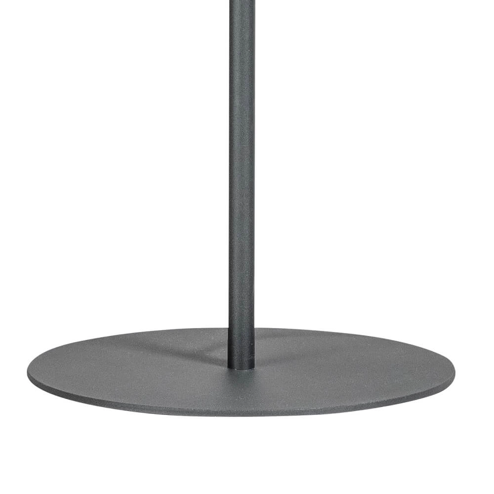 Lampadaire design Davina 3 lumières noir avec verre fumé ETH 8720195302766