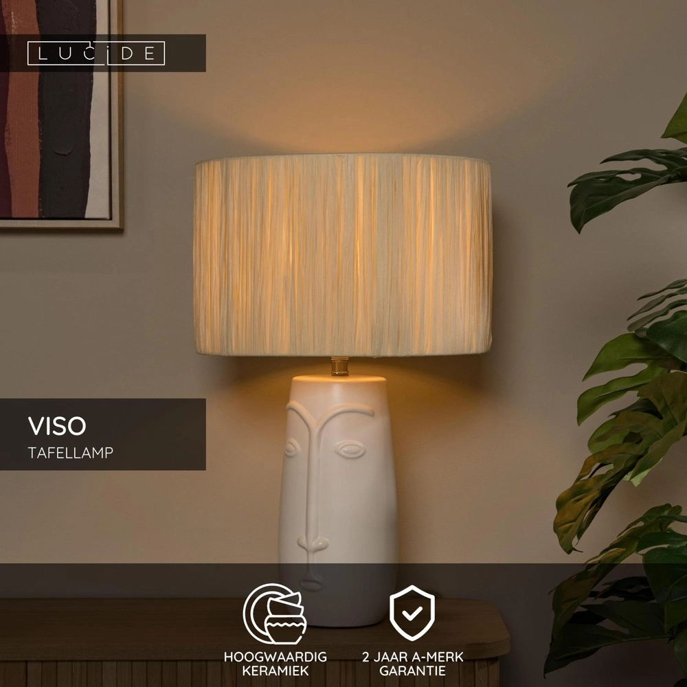 Lampe de table Viso Blanc Lucide 5411212345790