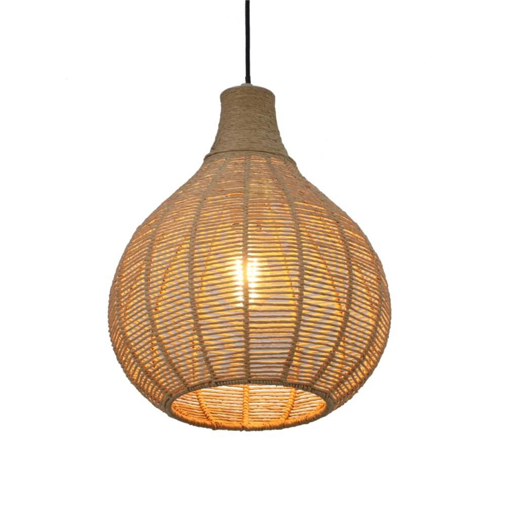Lampe suspendue en rotin Janne Ø 35 cm Trio 4017807629293