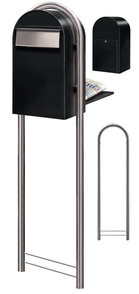 Boites aux lettres Grande B st9005 i Noir texturé Bobi 6417237034274