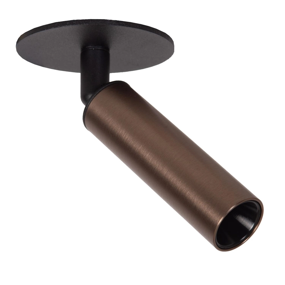 Projecteur de plafond Keoni Ø 8cm brun café