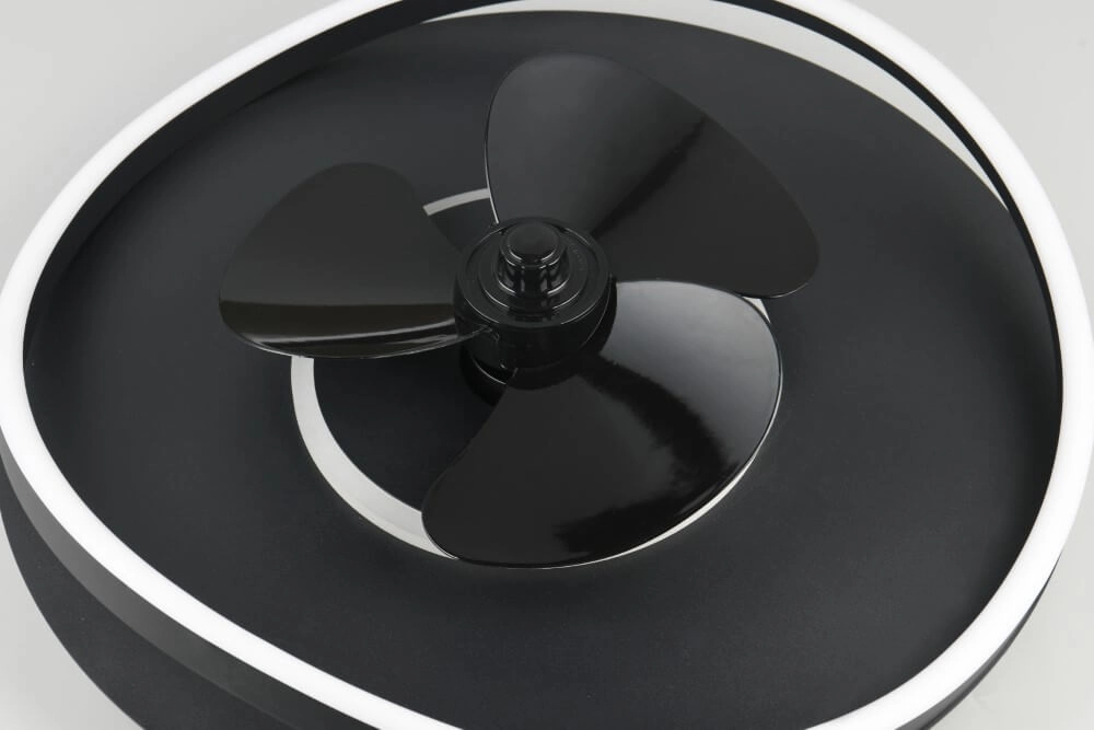 Ventilateur de plafond LED noir Sortland Trio 4017807606027