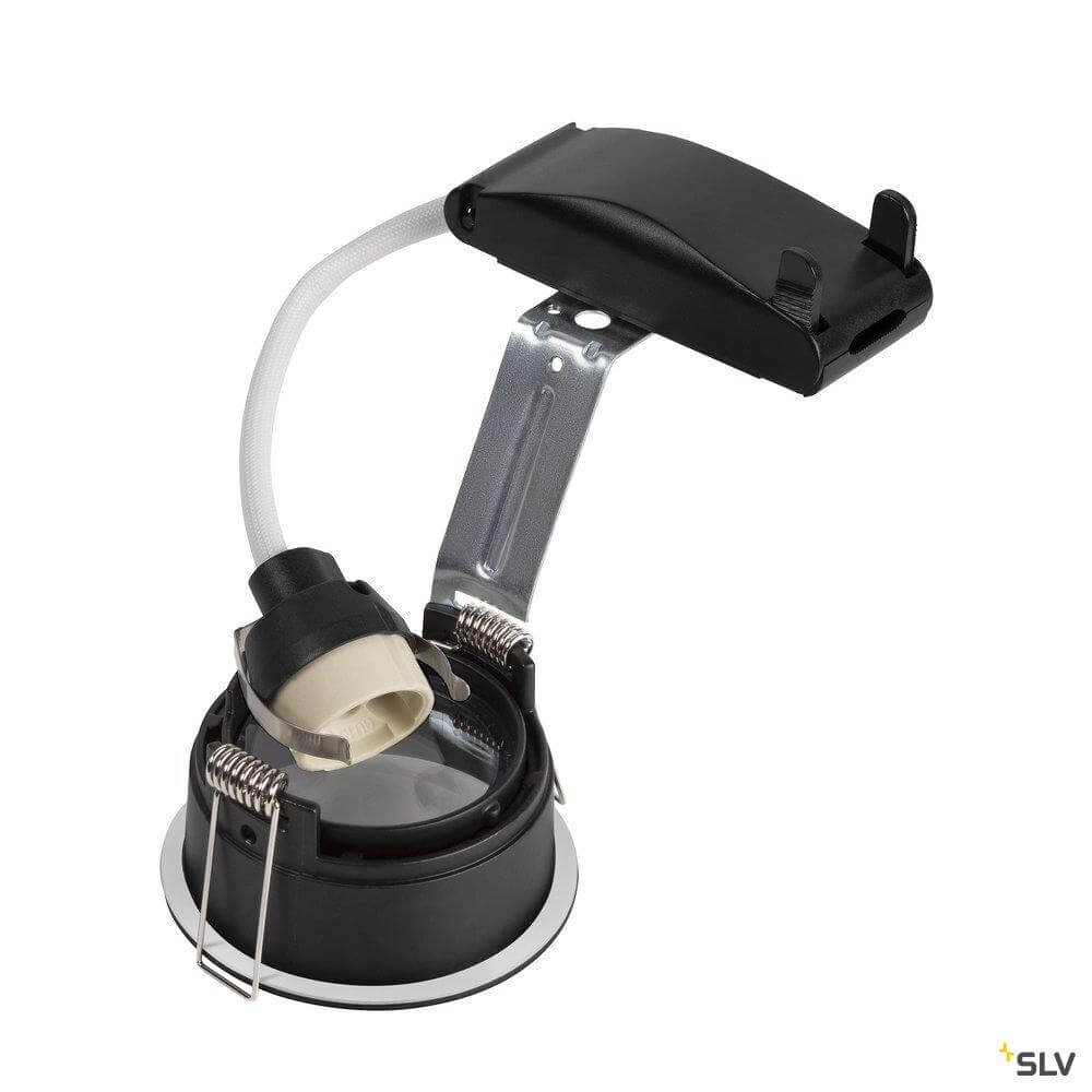 Spot encastré Horn GU10 Porte soufflante testée noire SLV 4024163255219