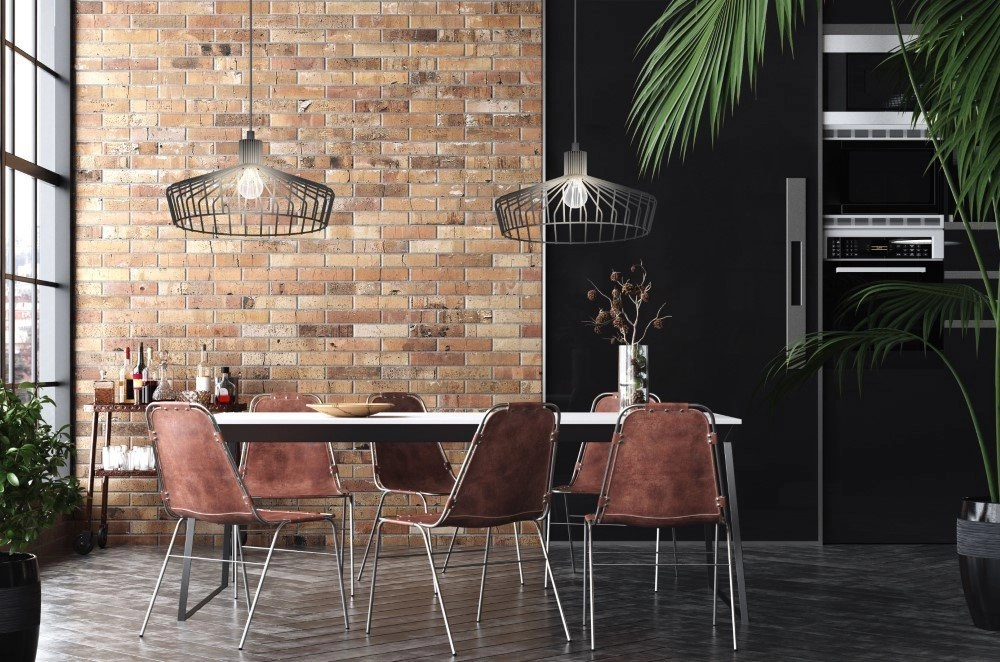 Lampe suspendue salle à manger Winkworth avec deux capotes Eglo 9002759434380