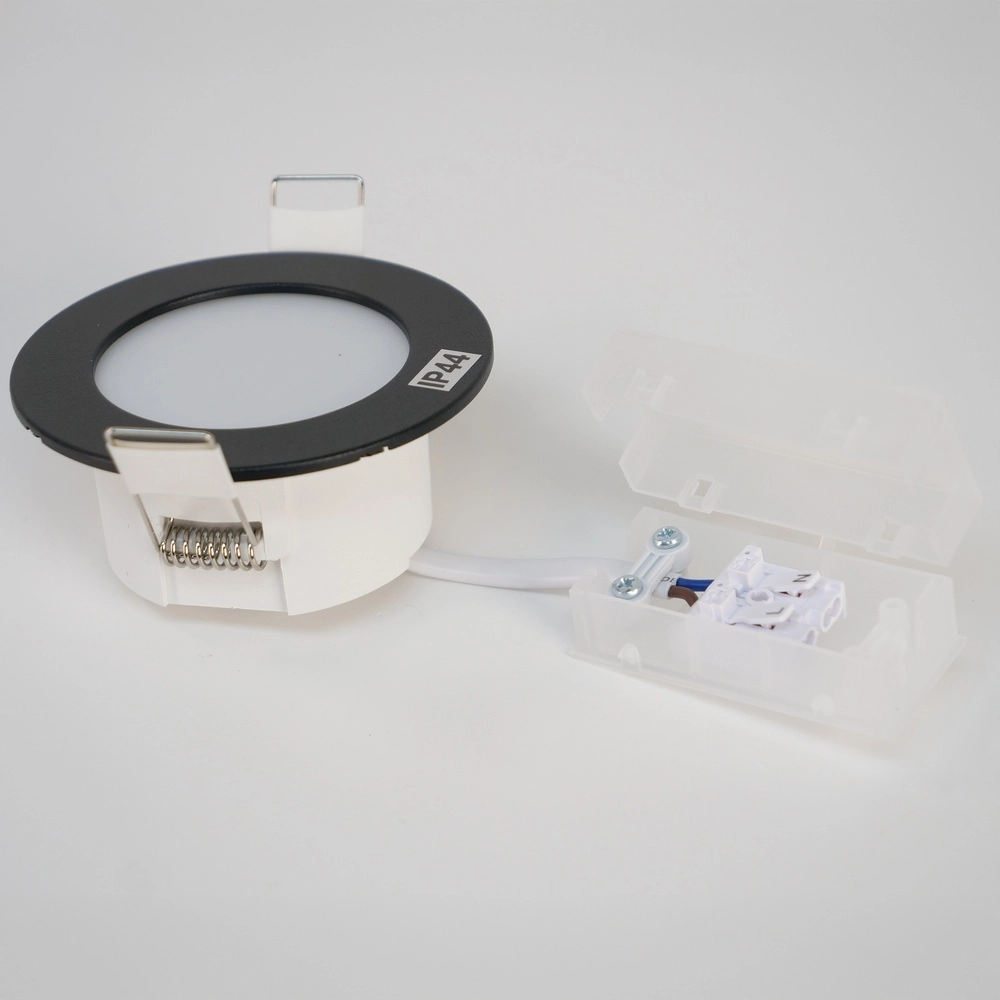 Projecteur encastré IP44 Fueva 6 rond - noir - Ø 8,8cm Eglo 9008606330904