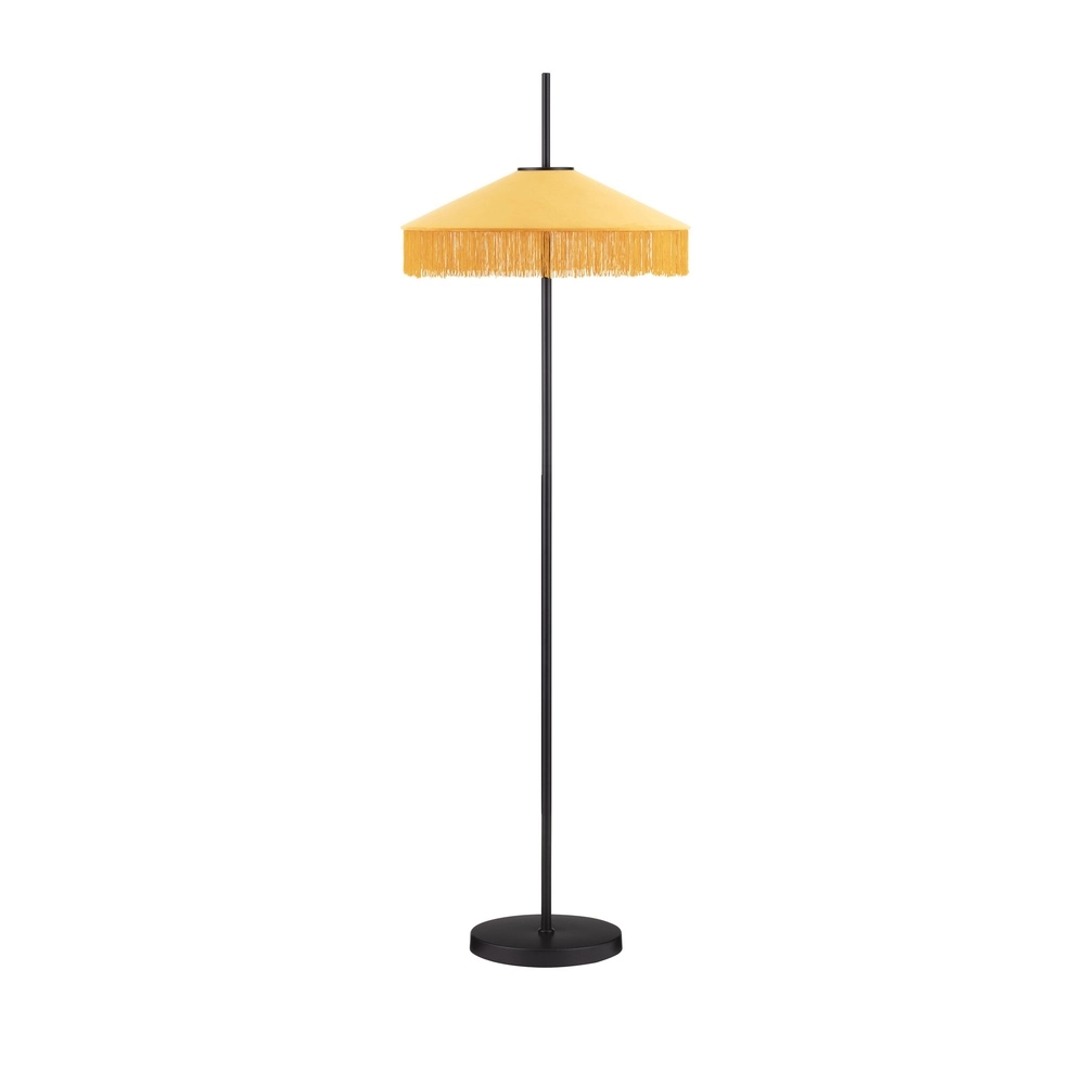 Lampe sur pied Tiffany Velvy jaune Lyora 5212017493811