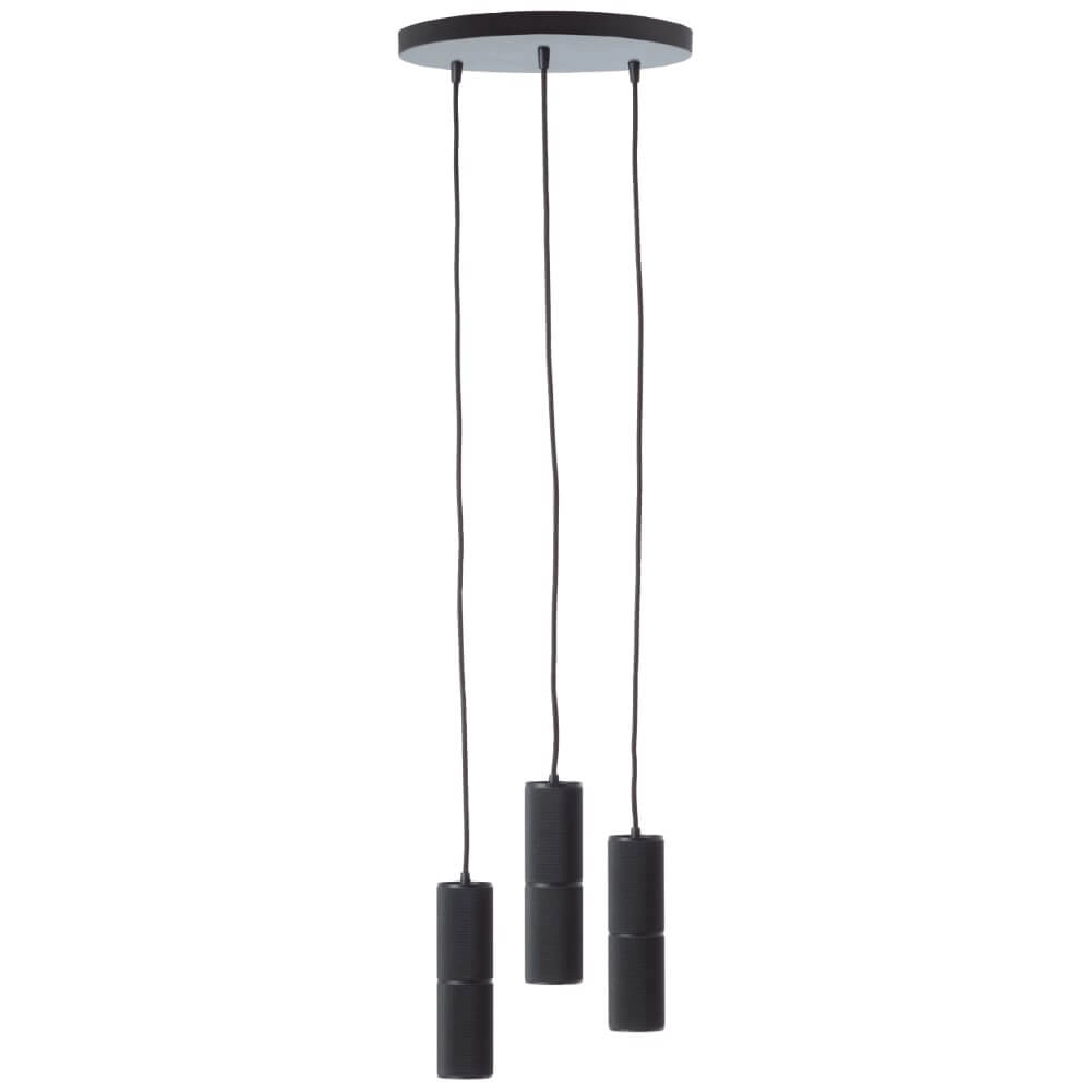 Lampe suspendue 3 lumières Marty Ø 30cm noir Brilliant 4004353438264