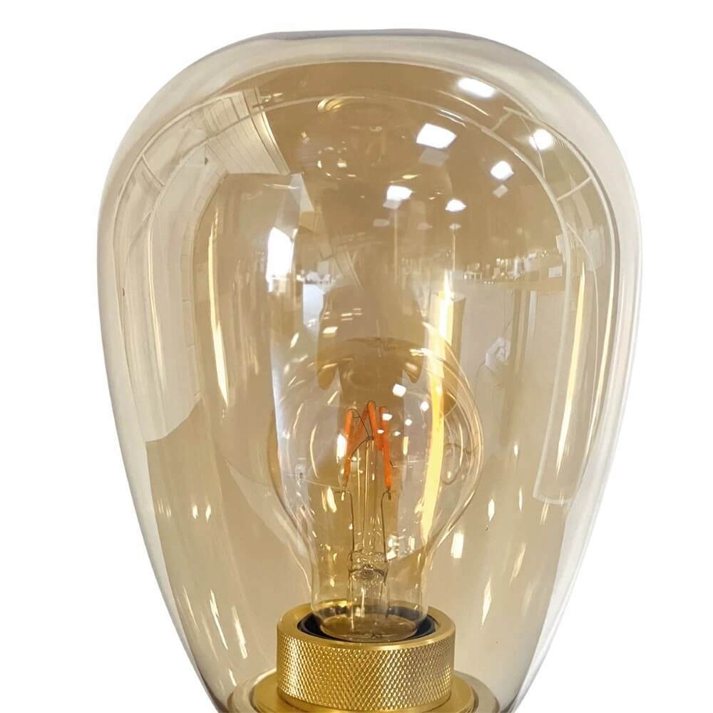 Lampe de table Reflexion Ø 15cm - avec verre ambré Steinhauer 8712746171013