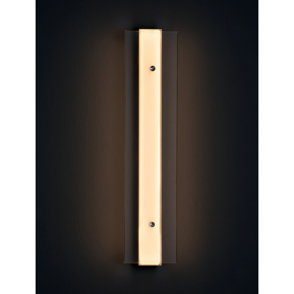 Applique murale design Pauline Argent avec verre Lyora 5212017445414