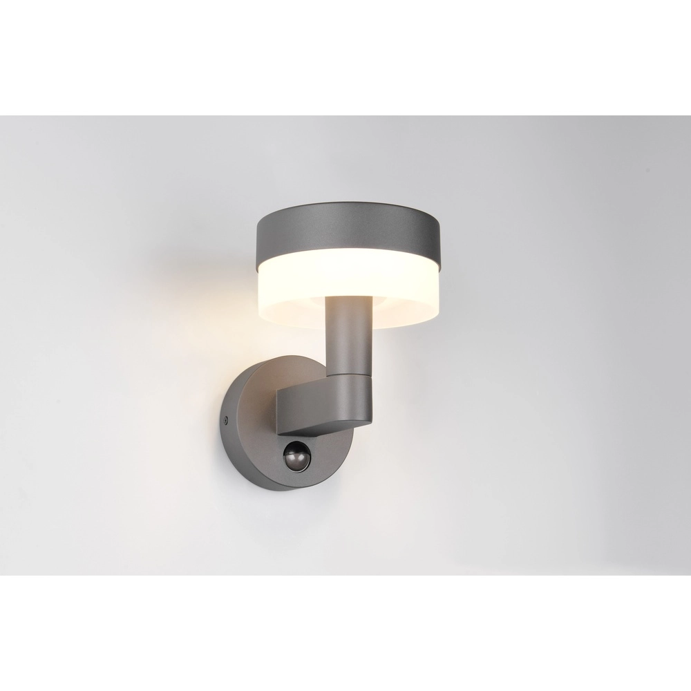 Applique murale design Mackenzie anthracite avec capteur Trio 4017807648539