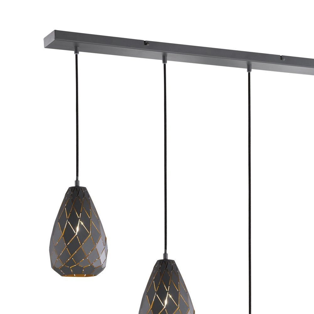 Lampe suspendue salle à manger Onyx Trio 4017807390353