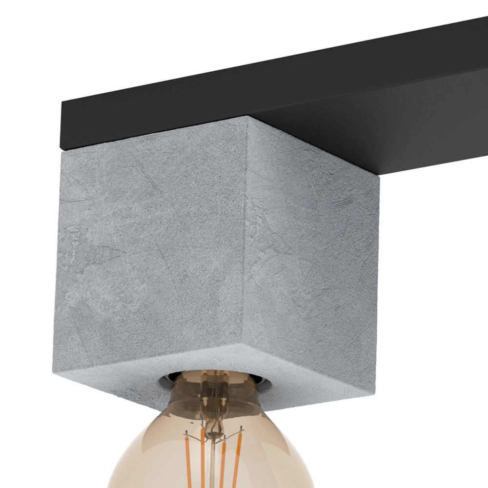 Plafonnier aspect béton Prestwick 3 Eglo 9002759435967