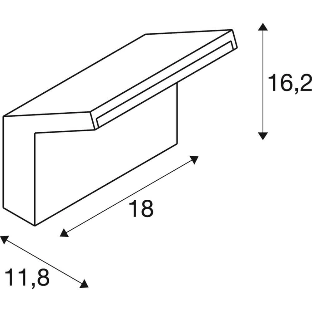 Applique murale design Ordi 2 blanc SLV 4024163300605