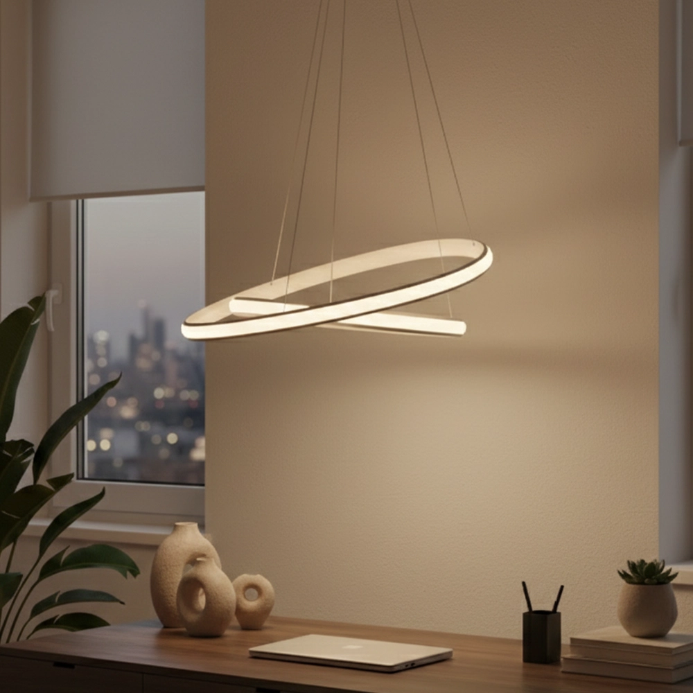 Suspension design Aries blanc Ø 59cm