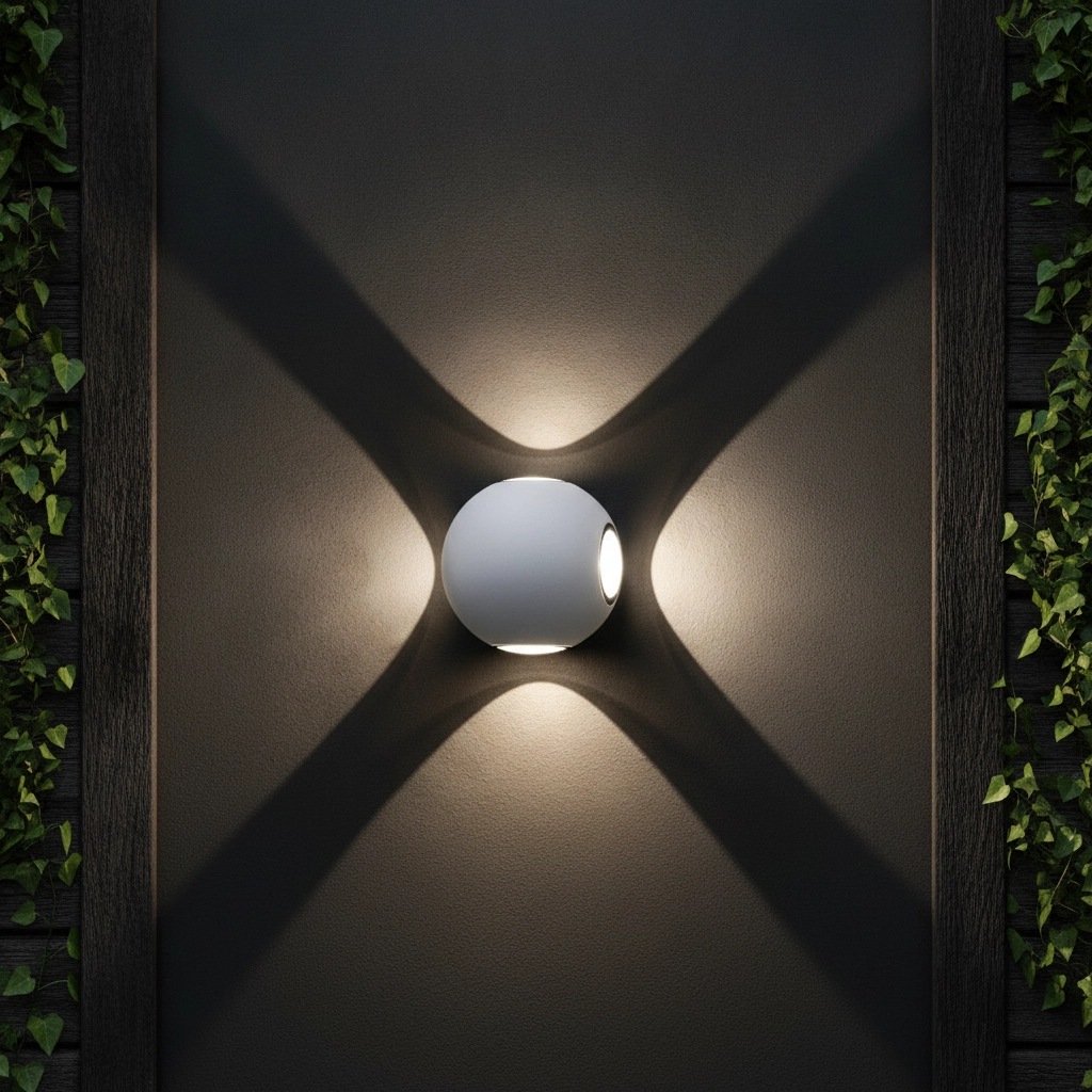 Applique murale unique Como 4 lumières blanches