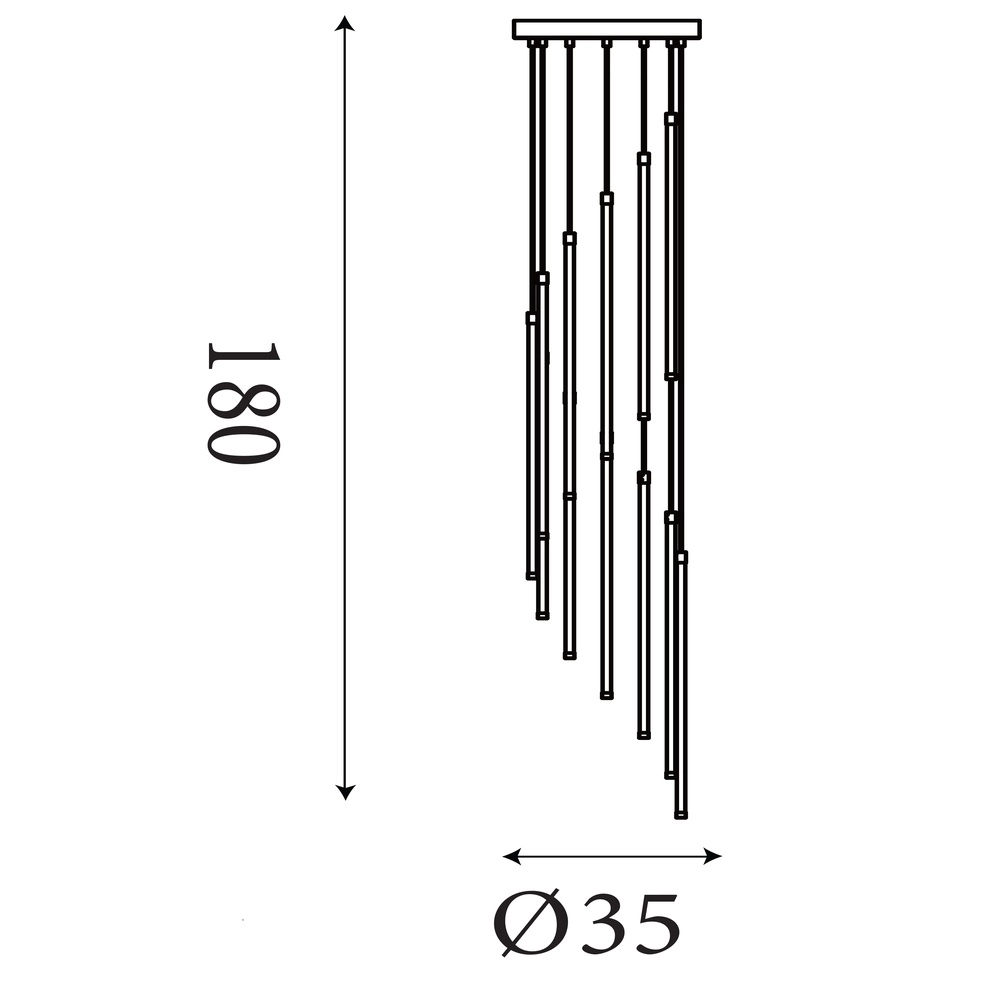 Suspension design Flare Voir Searchlight 5053423301945