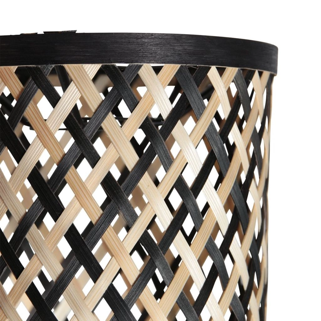 Lampe de plafond à 3 lampes Sumba avec des lunettes en bambou de 12 cm Steinhauer 8712746182835