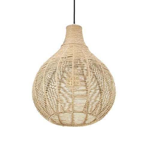 Lampe suspendue en rotin Janne Ø 35 cm Trio 4017807629293