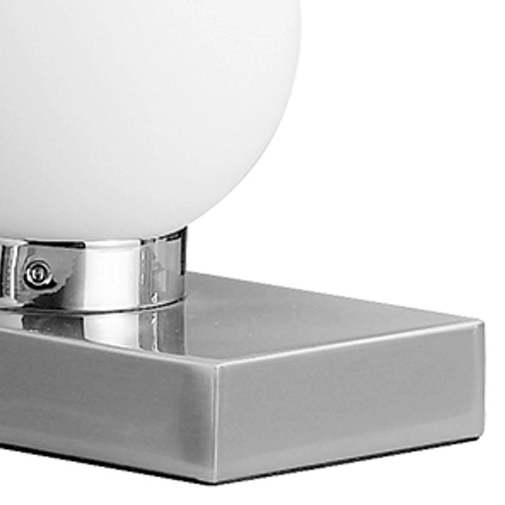 Lampe de table ronde Davi ll chrome Trio 4017807551129