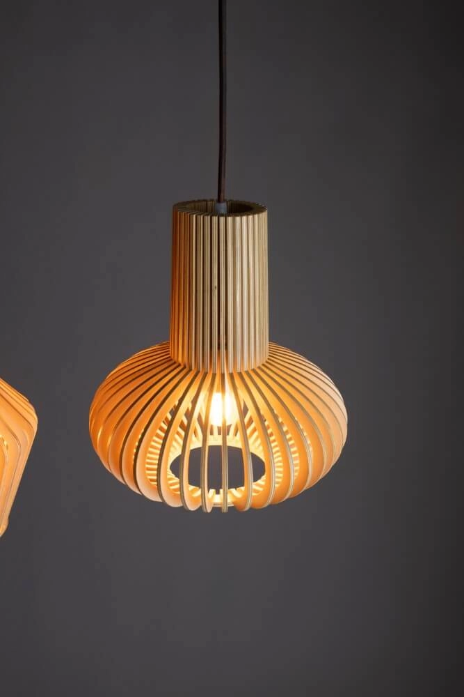 Lampe suspendue en bois Tess Ø 25 cm ETH 8720195305347