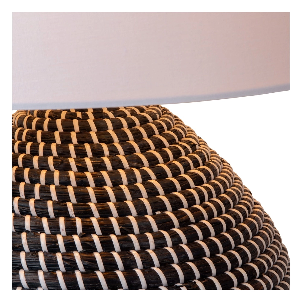 Lampe de table en herbe marine Maduka Ø 45cm - noir avec teinte blanche Premium by Lucide 5411212106070