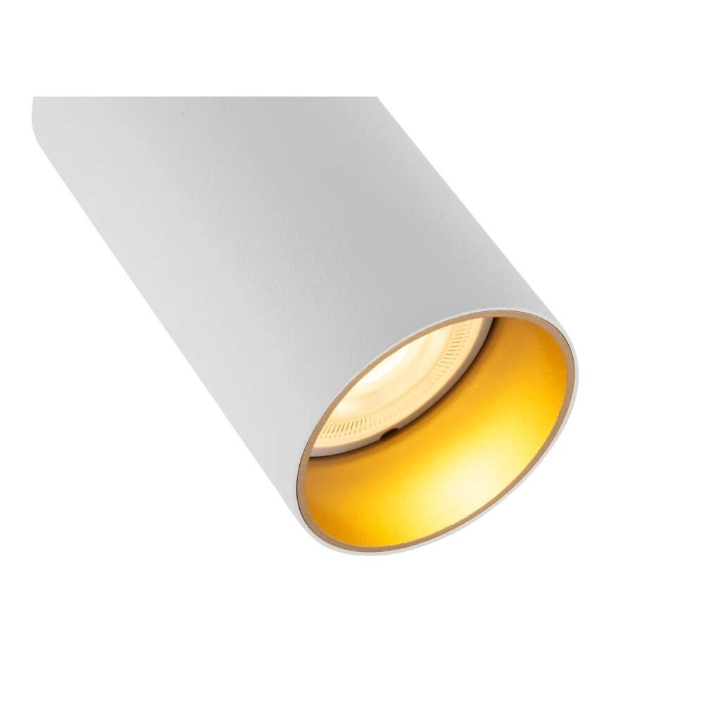 Spot en saillie 1x GU10 Kami blanc avec de l'or SLV 4024163288781
