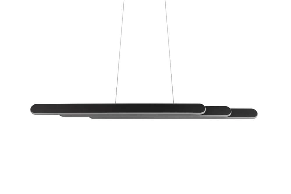 Lampe suspendue Helios 130cm noir