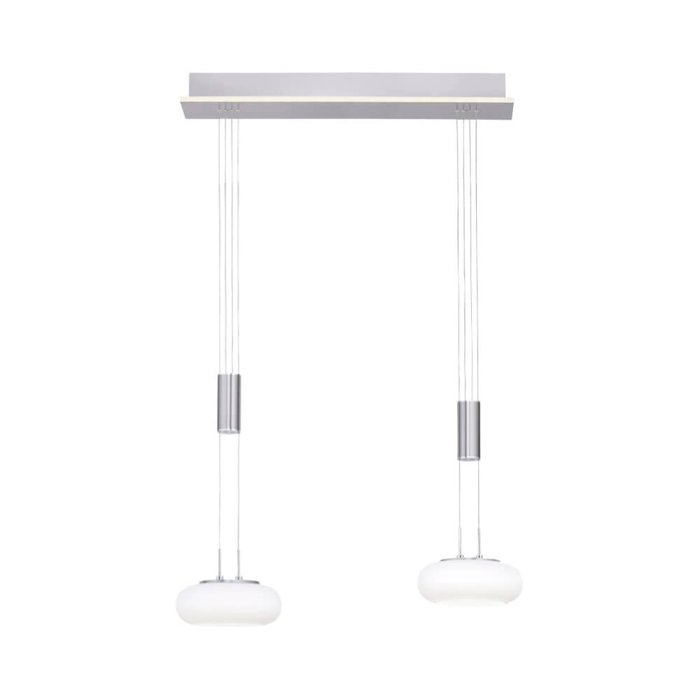 Lampe suspendue 2 lumières Q-Etienne métal Paul Neuhaus 4012248350409
