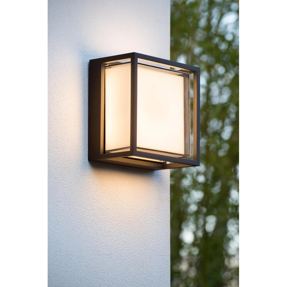 Lampe murale de conception Singa Led IP54 noir Lucide 5411212151827