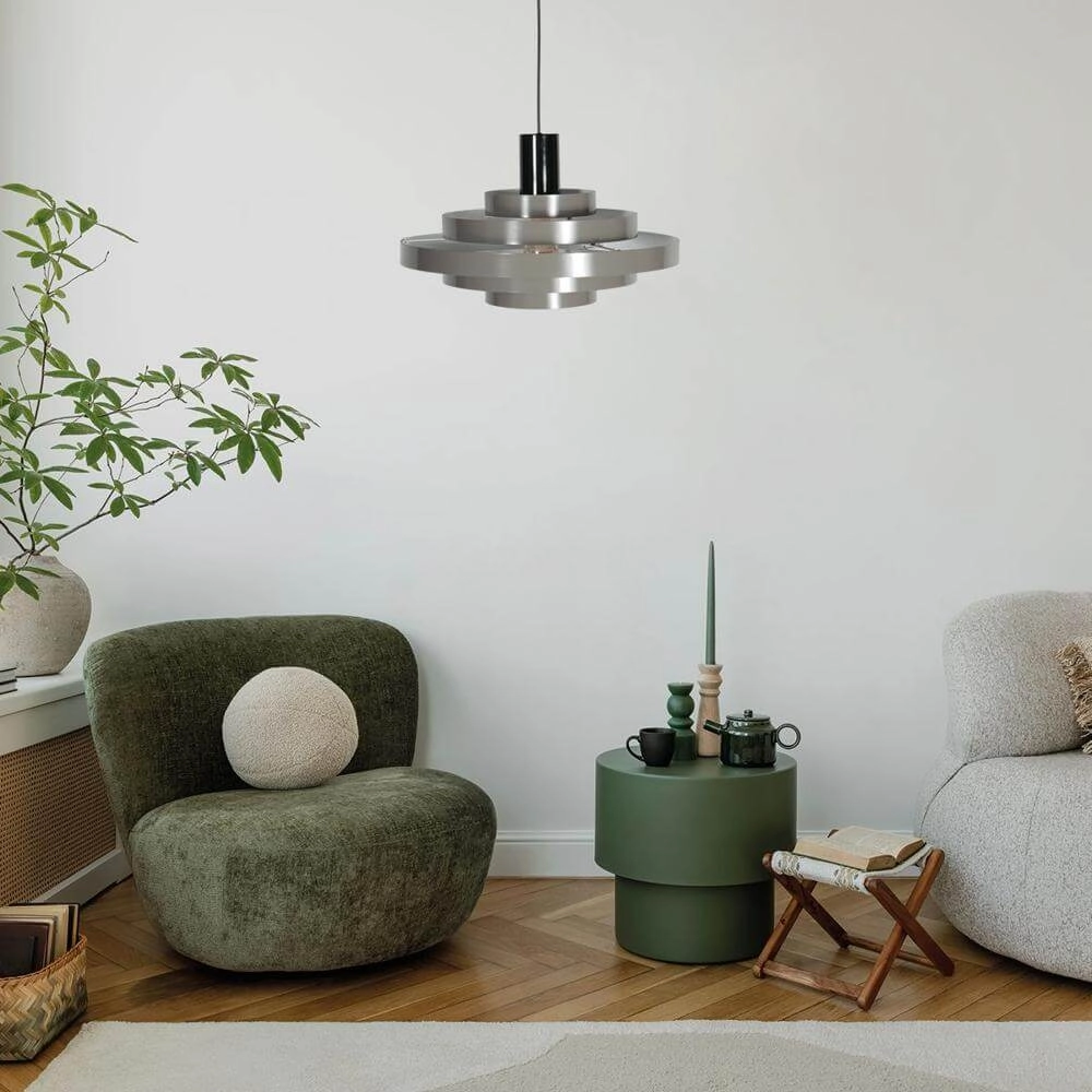 Suspension design Halo Cirque gris Ø 50cm Steinhauer 8712746178319