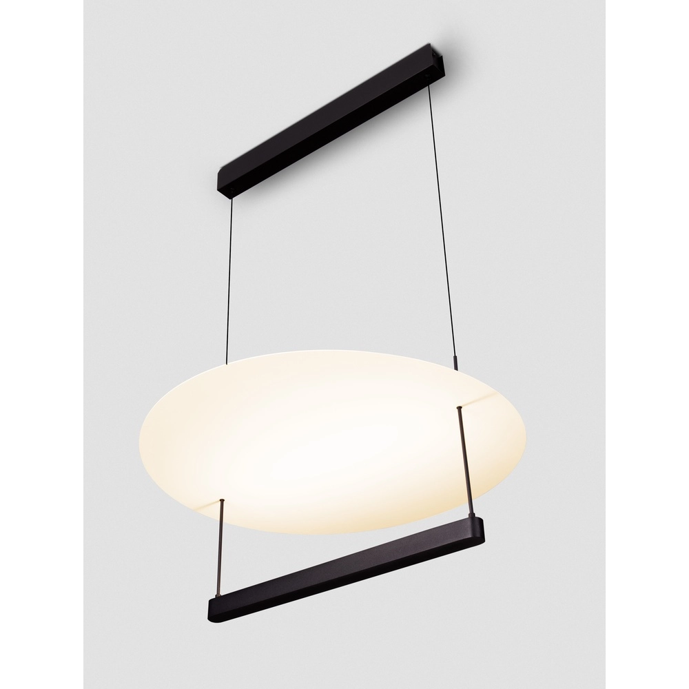Suspension design Diona Ø 60cm noir avec blanc