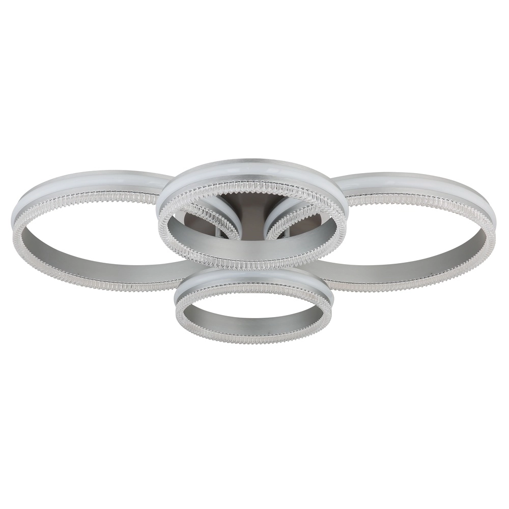 Lampe de plafond Francine Anneaux en métal à fusil 4 Globo 9007371592630