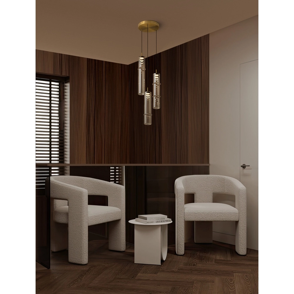 Suspension unique Sano Or 3 lumières Lyora 5212017474049