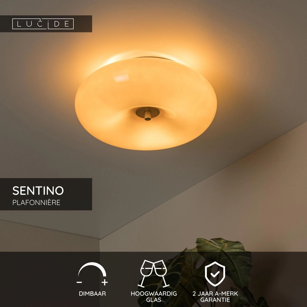 Lampe de plafond Sentino Ø taupe 30 cm Lucide 5411212106339