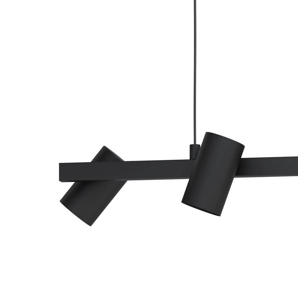 Lampe suspendue salle à manger Gatuela 1 4 lumières noir Eglo 9002759994631
