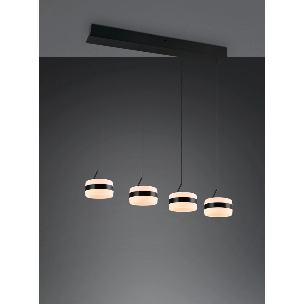 Suspension design Dios noir 4 lumières Trio 4017807657630