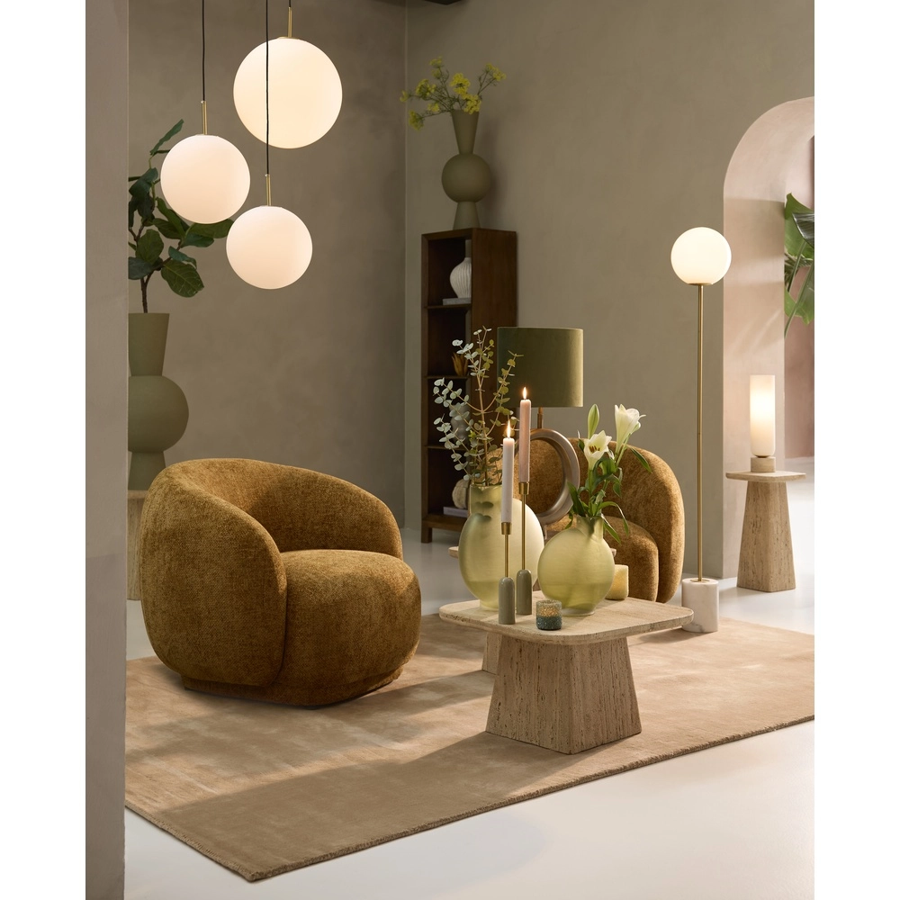 Suspension lumineuse en verre opale Medina Ø 30cm Light & Living 8717807650919