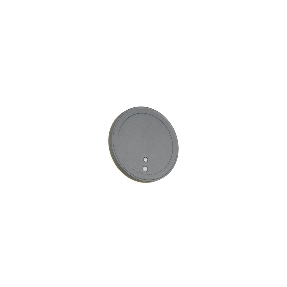 Applique murale design Fortaleza rond anthracite Applique murale design Fortaleza rond anthracite