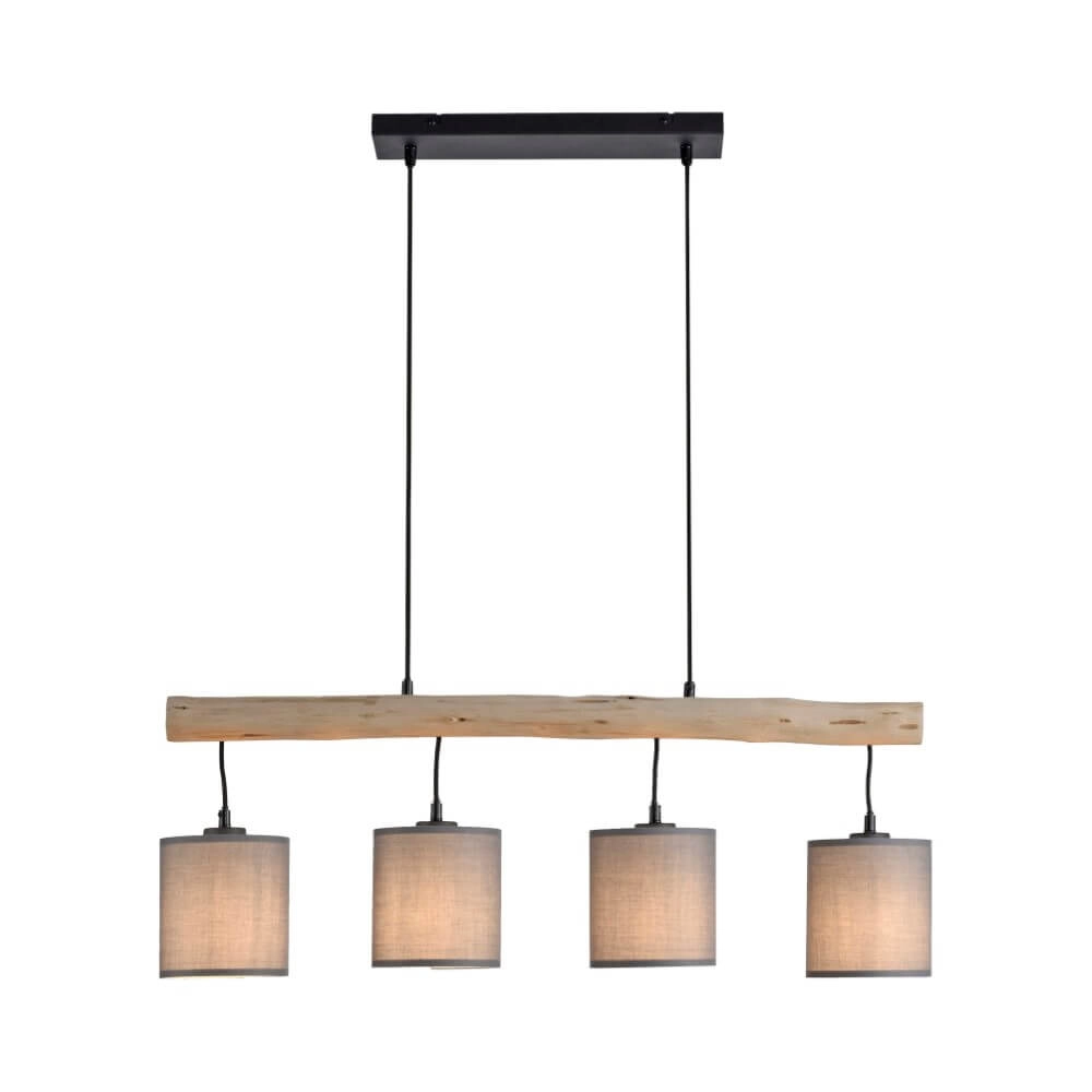 Lampe suspendue rurale Green Tribu taupe Just Light 4043689995171